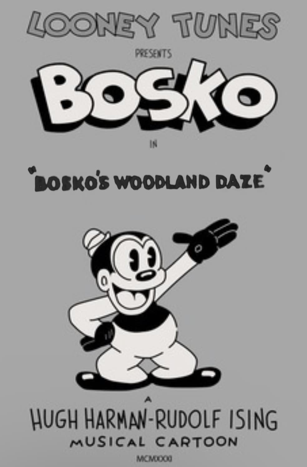 Bosko’s Woodland Daze (1932) Cover