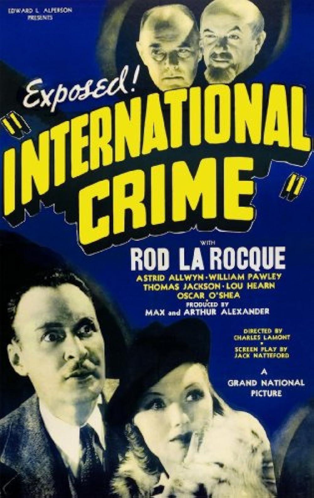 International Crime (1938) Cover