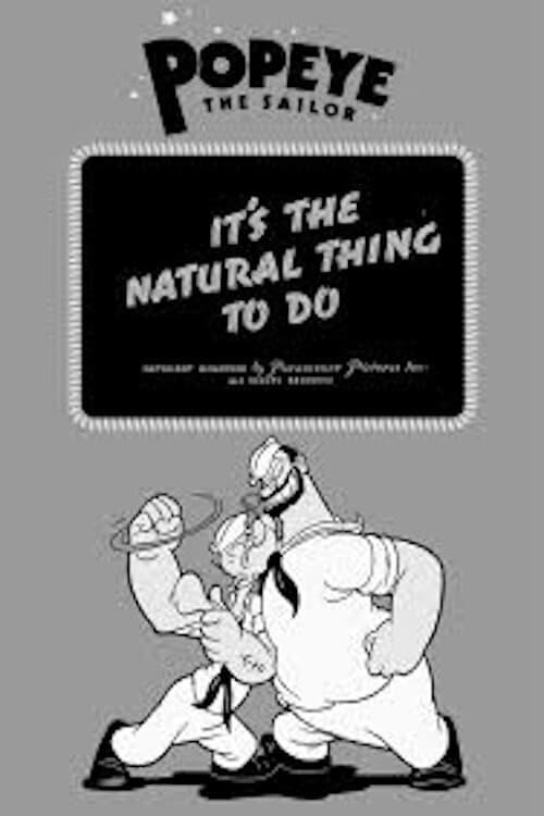 It’s the Natural Thing to Do (1939) Cover