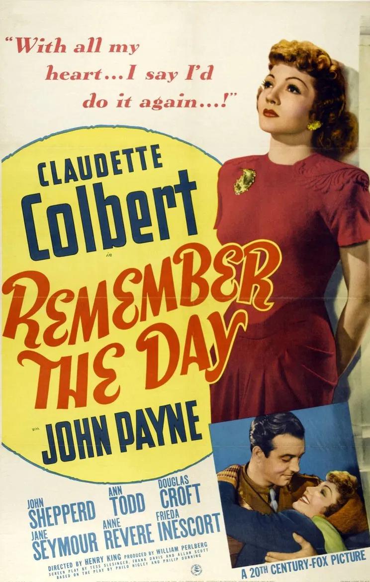 Remember the Day (1941) Cover