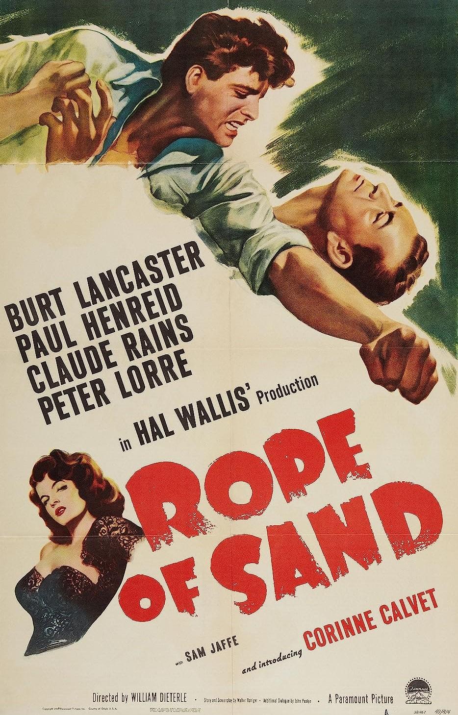 Rope Of Sand (1949) Cover