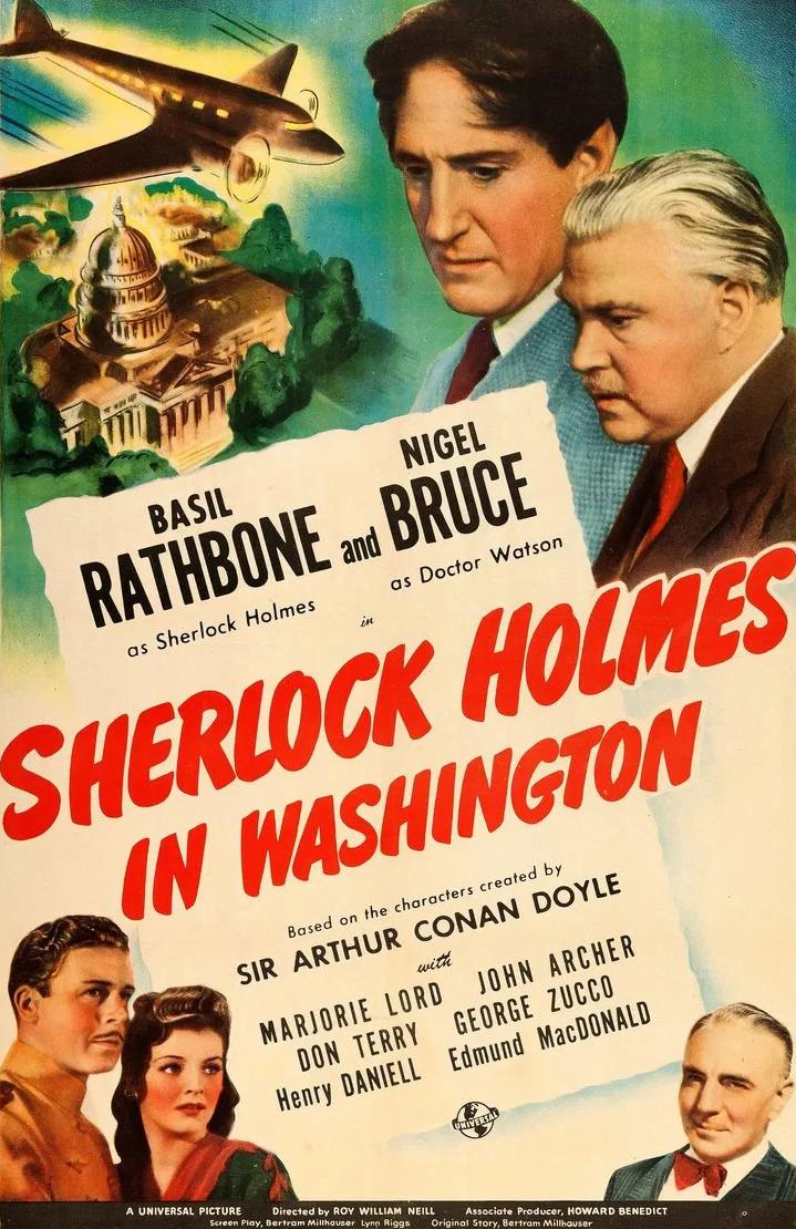 Sherlock Holmes in Washington (1943) Cover