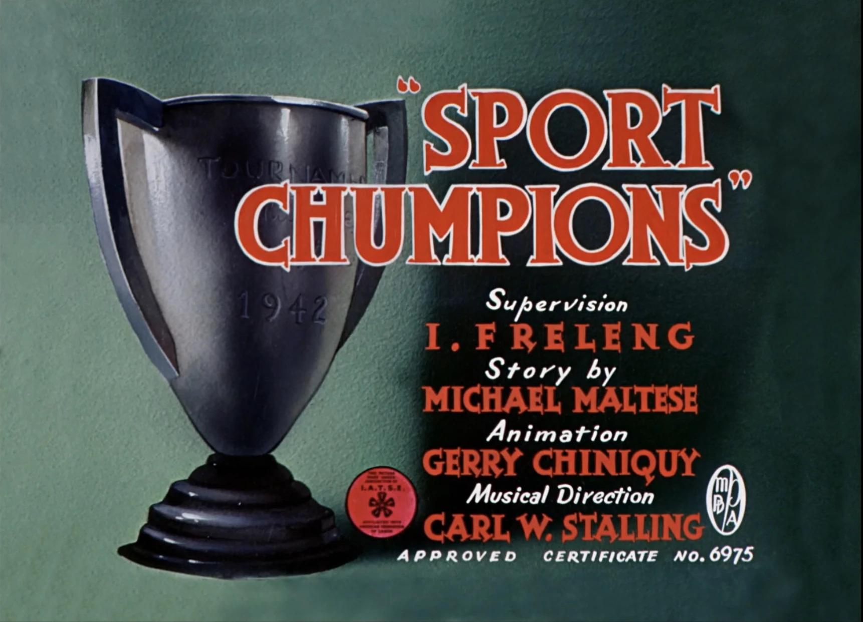 Sport Chumpions (1941) Cover