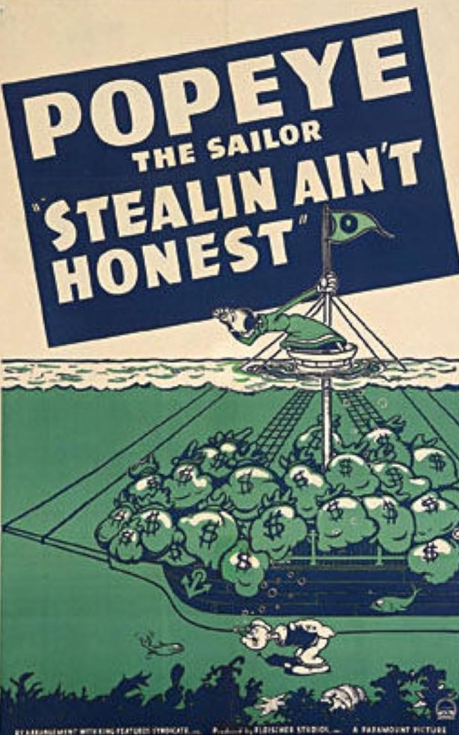 Stealin Aint Honest (1940) Cover