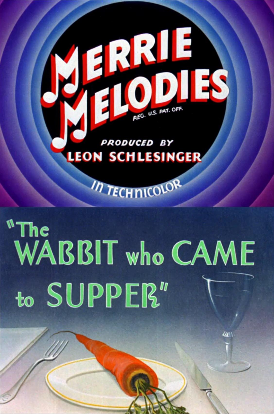 The Wabbit Who Came to Supper (1942) Cover