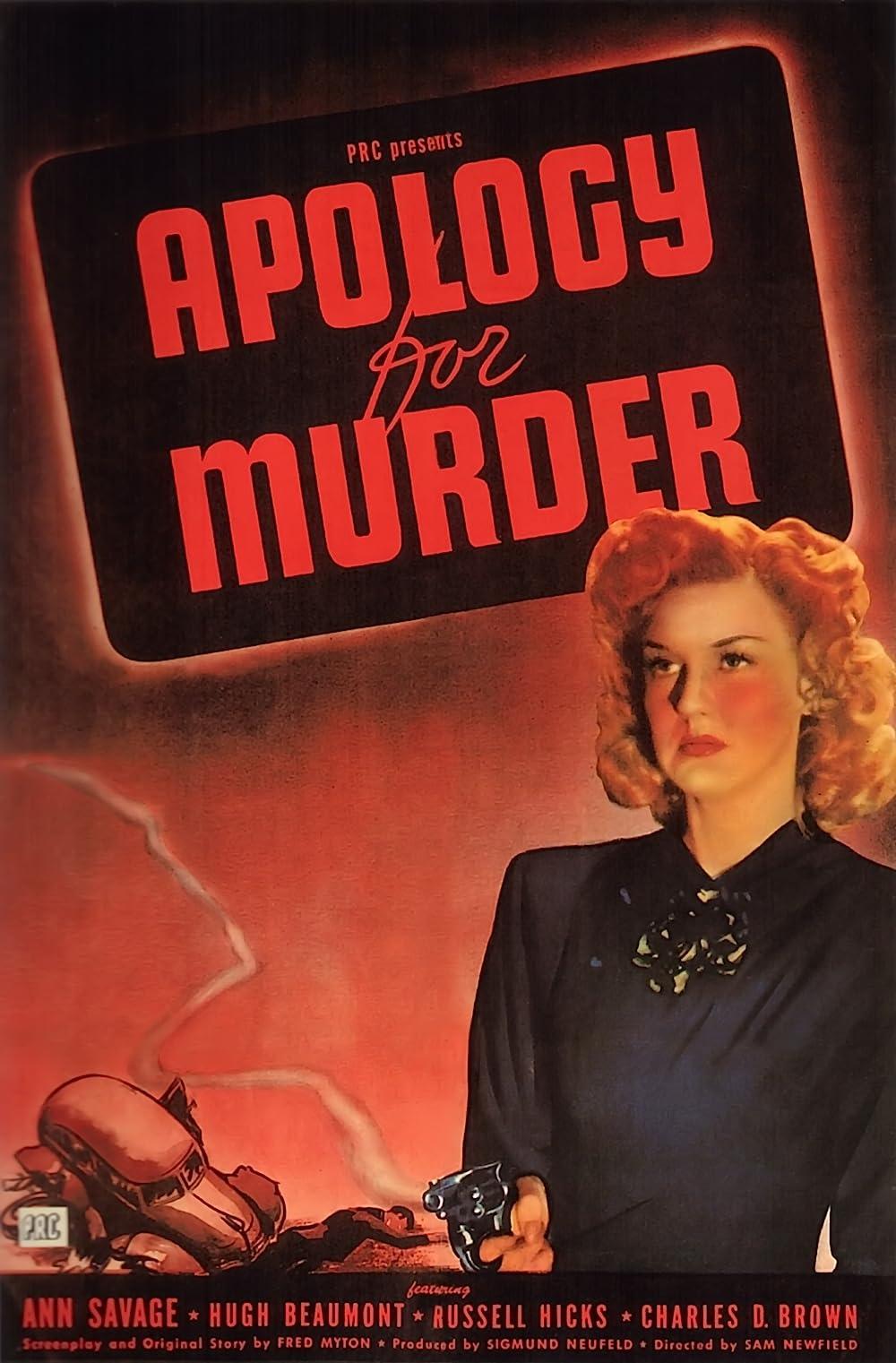 Apology for Murder (1945) Cover