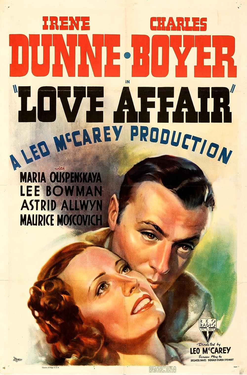 Love Affair (1939) Cover