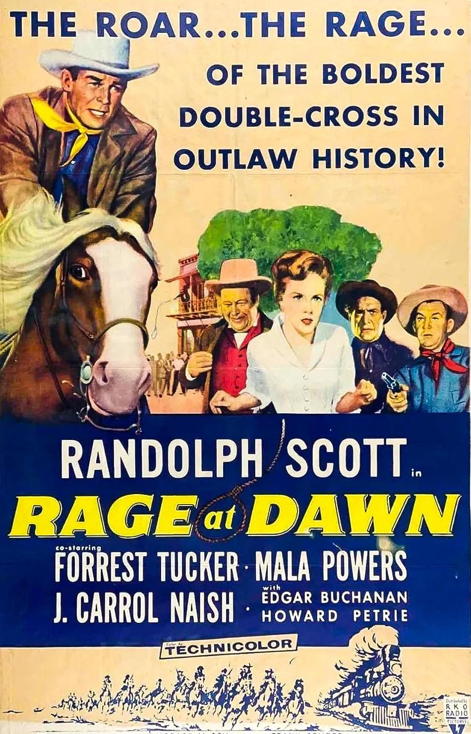 Rage At Dawn (1955) Cover