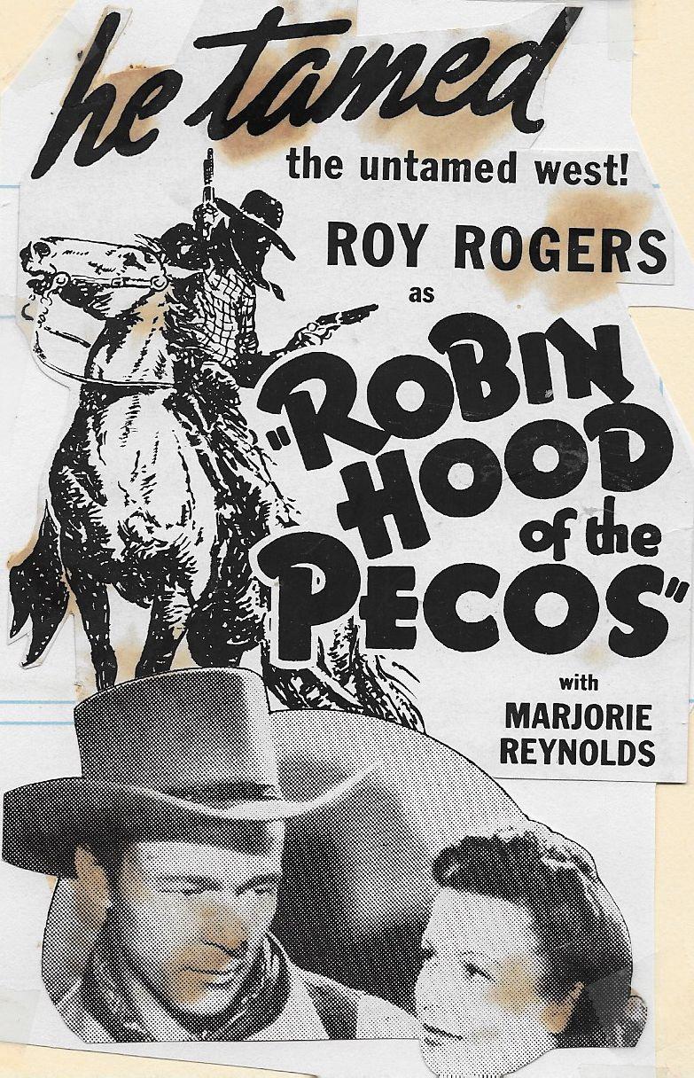 Robin Hood of the Pecos (1941) Cover