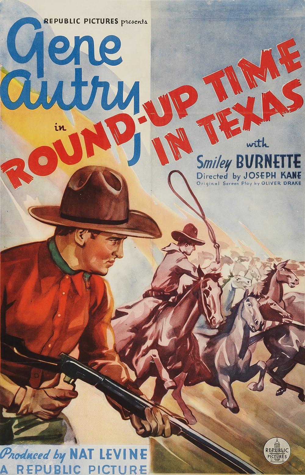 Round-Up Time in Texas (1937) Cover