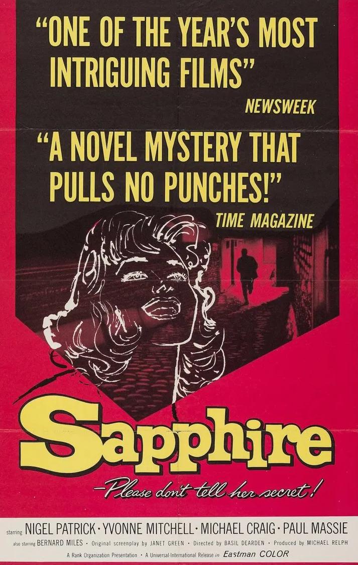 Sapphire (1959) Cover