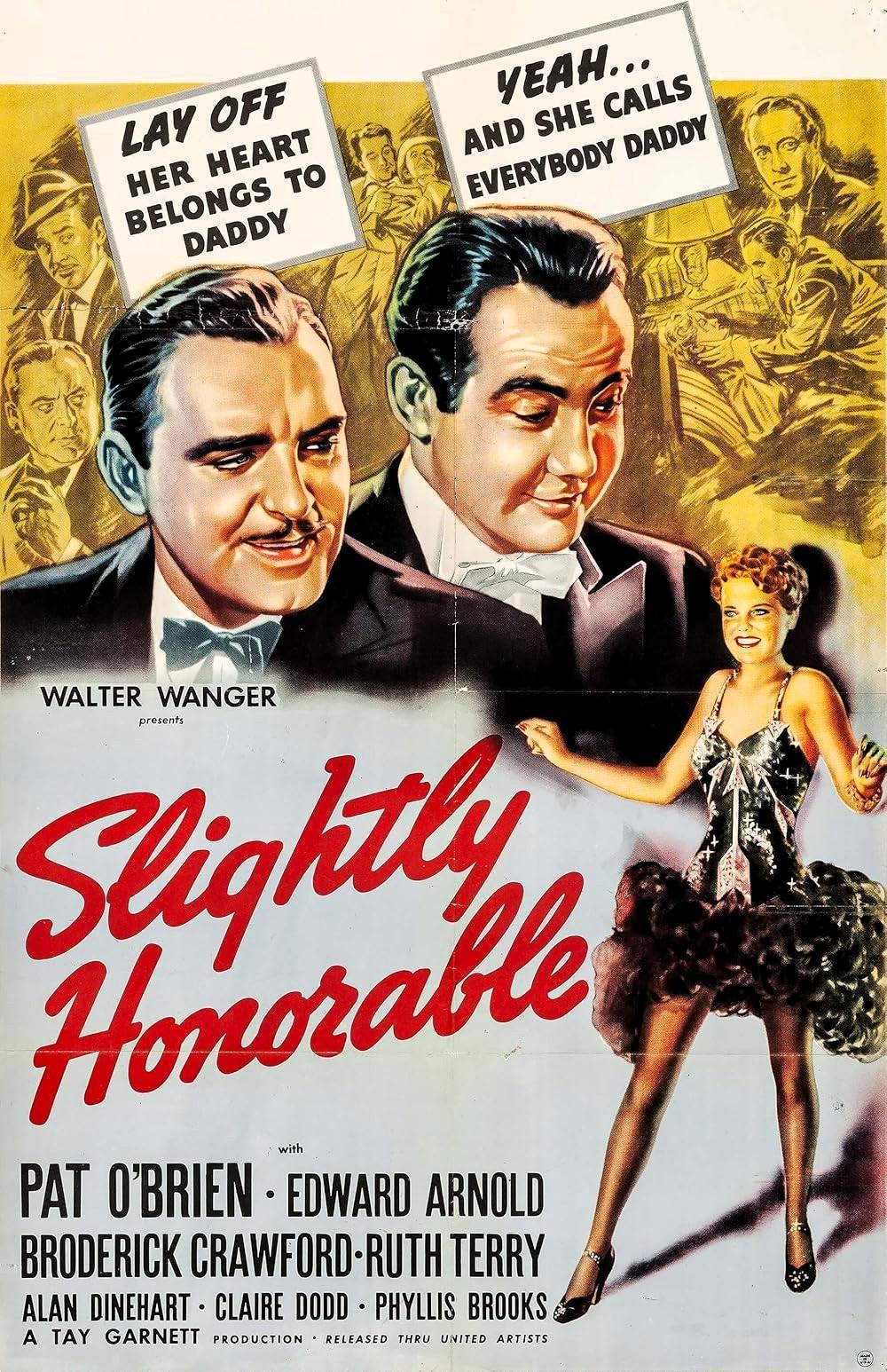 Slightly Honorable (1939) Cover