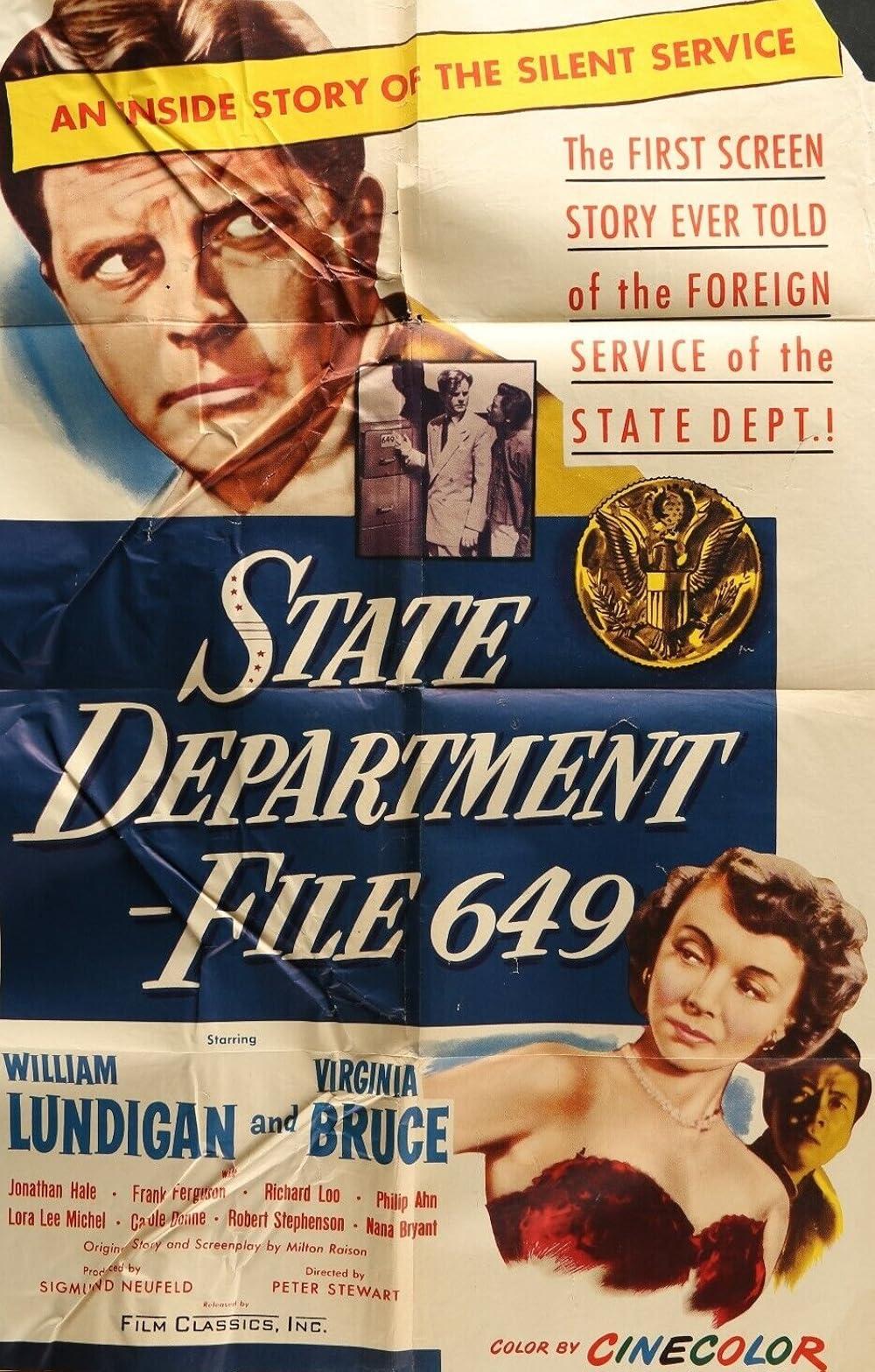 State Department: File 649 (1949) Cover
