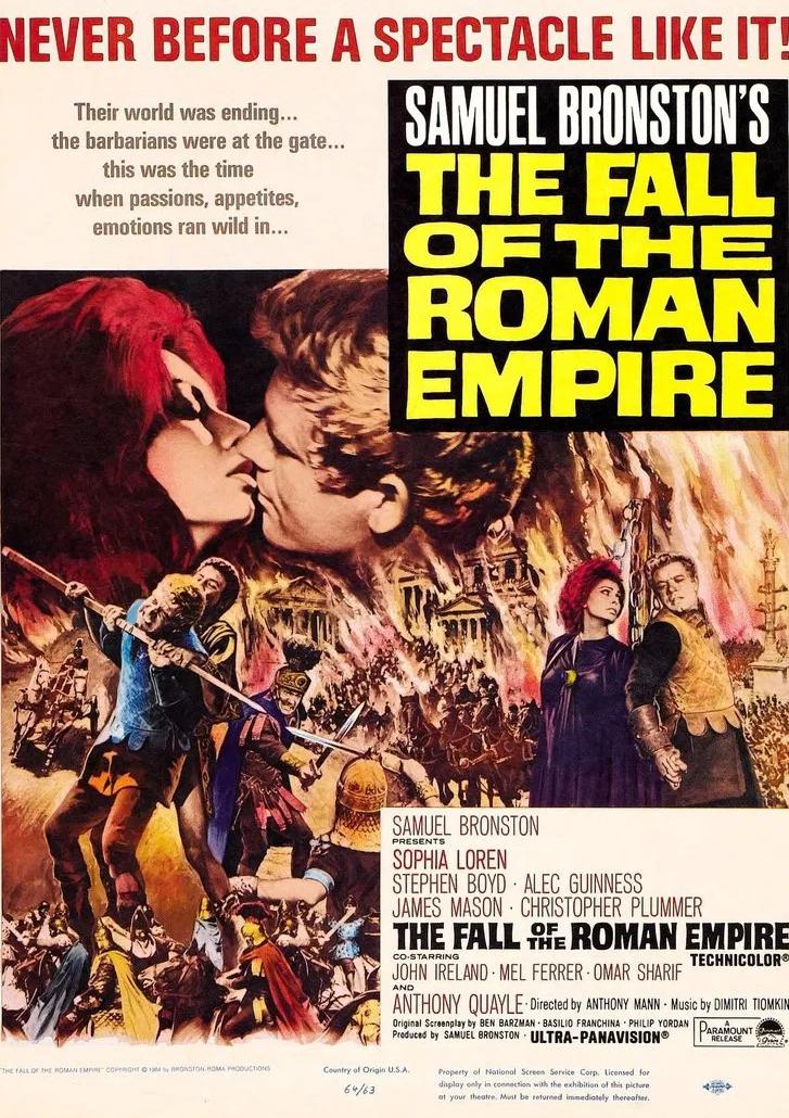 The Fall of the Roman Empire (1964) Cover