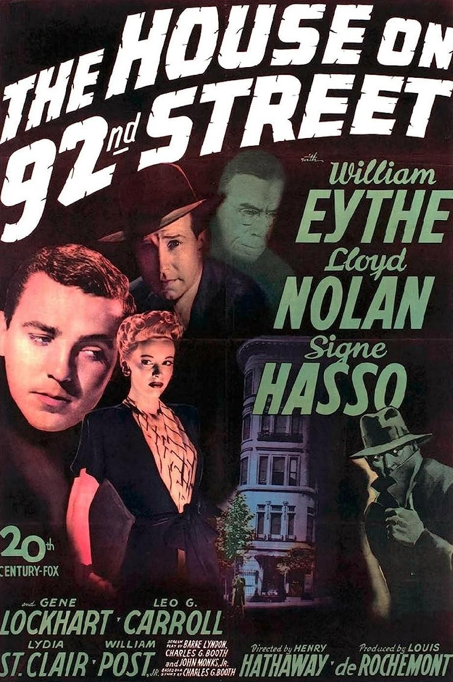 The House on 92nd Street (1945) Cover