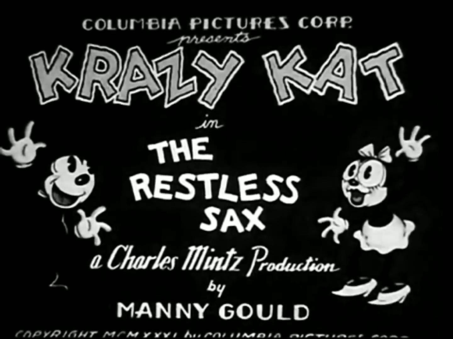 The Restless Sax (1931) Cover