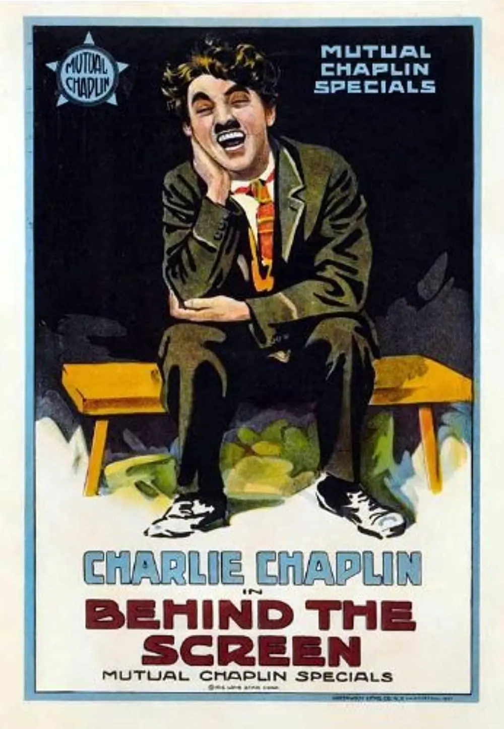 Behind The Screen (1916) Cover