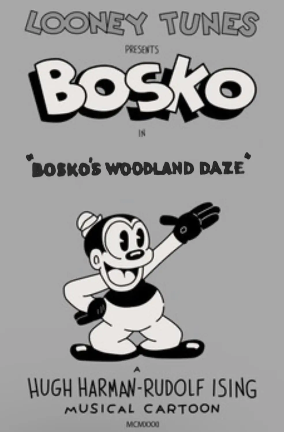 Bosko's Woodland Daze (1932) Cover