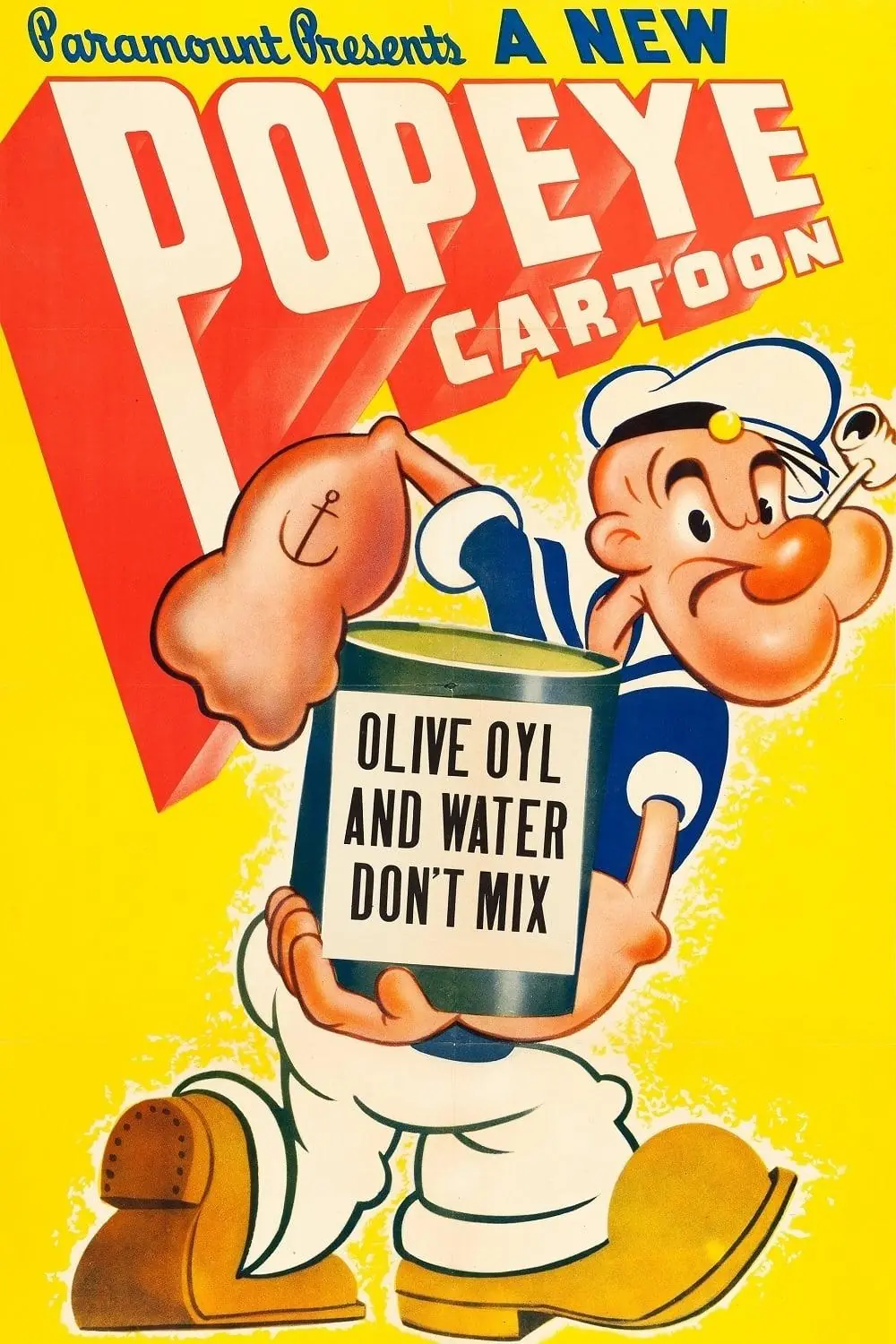 Olive Oyl and Water Don't Mix (1942) Cover