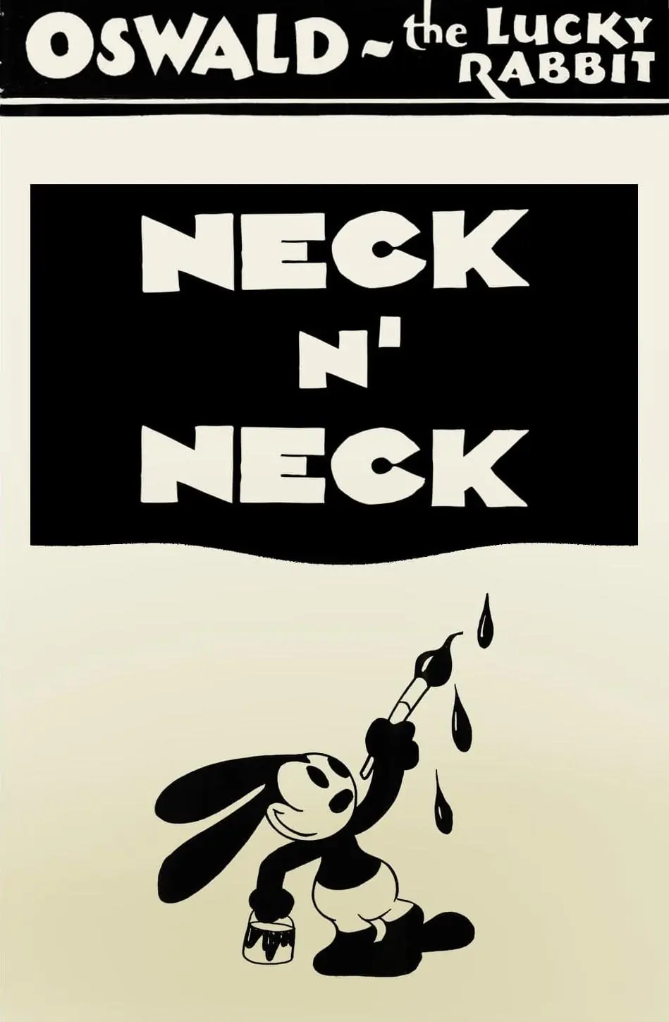Oswald the Lucky Rabbit Neck 'n' Neck (1928) Cover