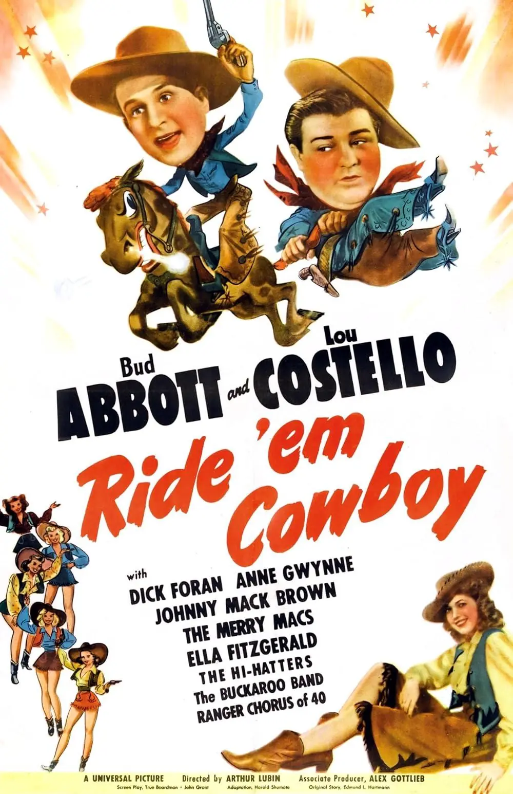 Ride 'Em Cowboy (1942) Cover